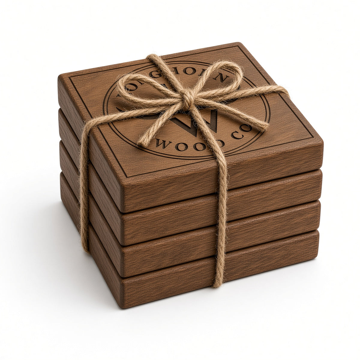 Walnut Coasters — Set of 4