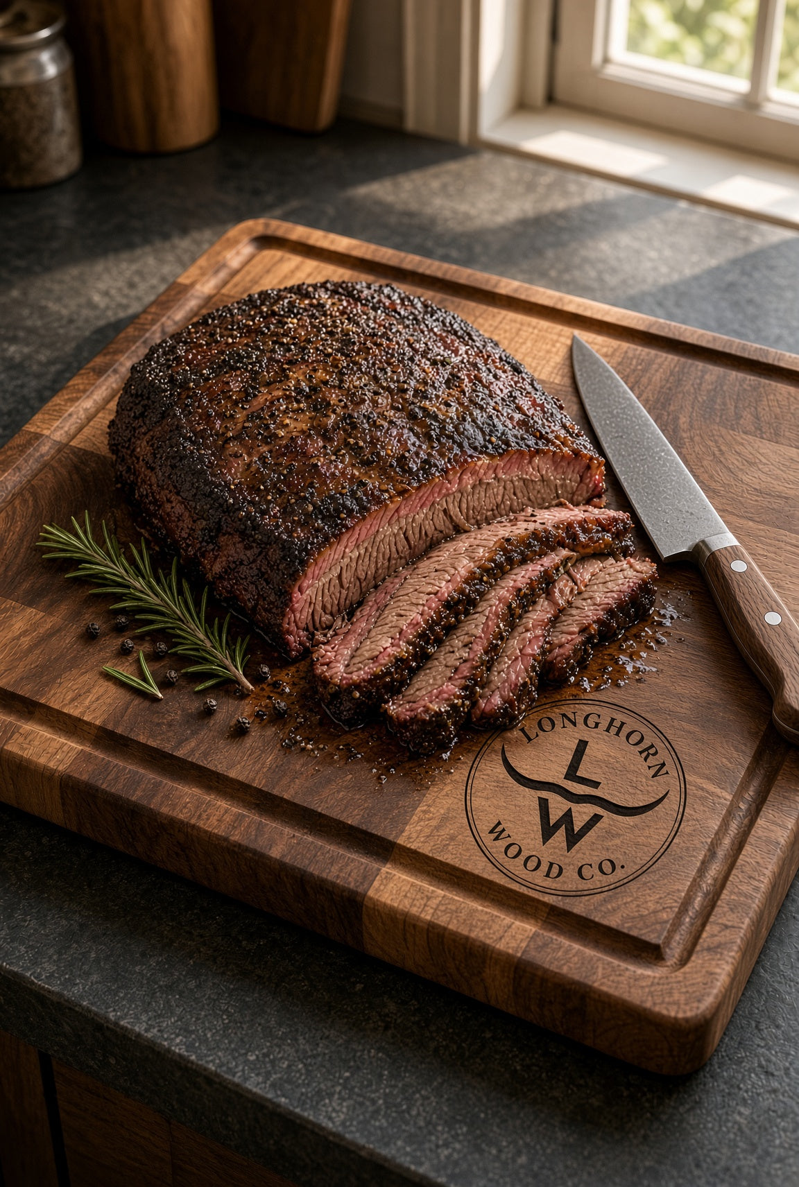 Walnut Cutting Board — Branded